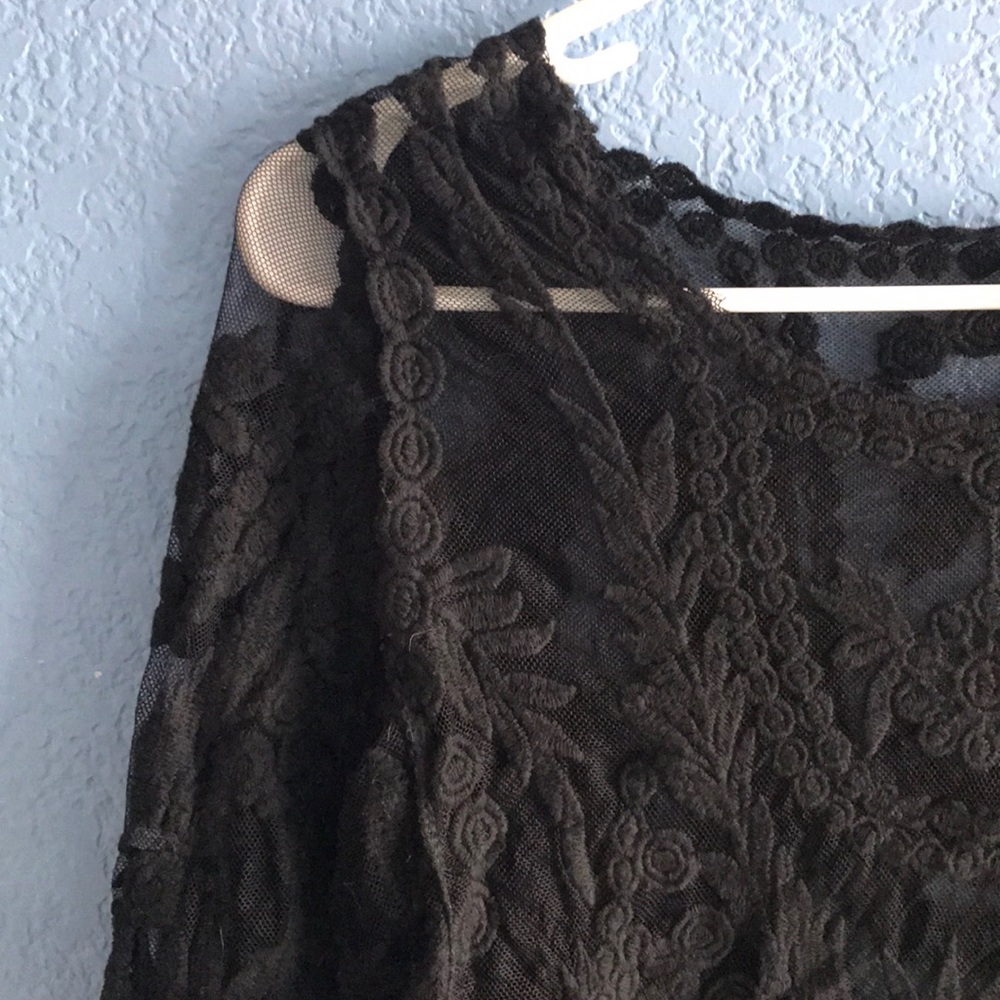 H&M Sheer Black Top